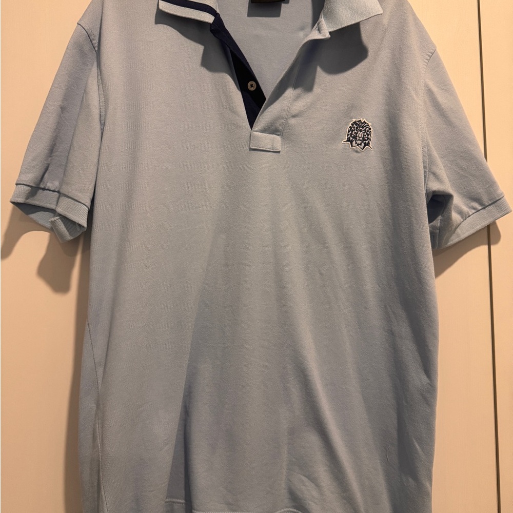 MACEOO Blue Polo Shirt Short Sleeves